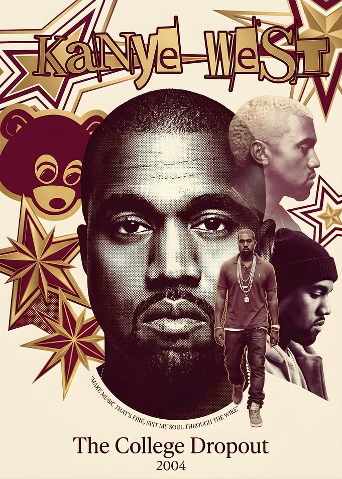 Kanye West The College Dropout Poster