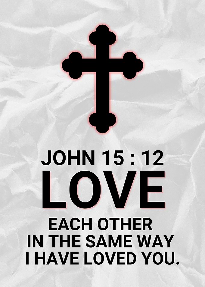 Christian Cross with Bible Verse