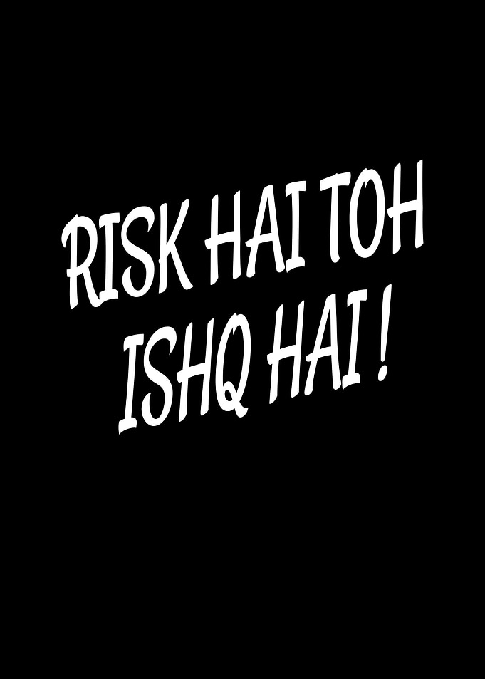 Risk Hai Toh Ishq Hai Text Art