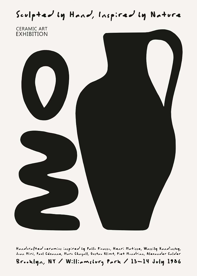 Ceramic Art Exhibition Poster
