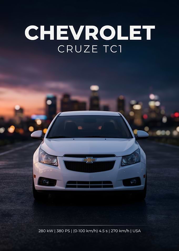 Chevrolet Cruze TC1 at Dusk
