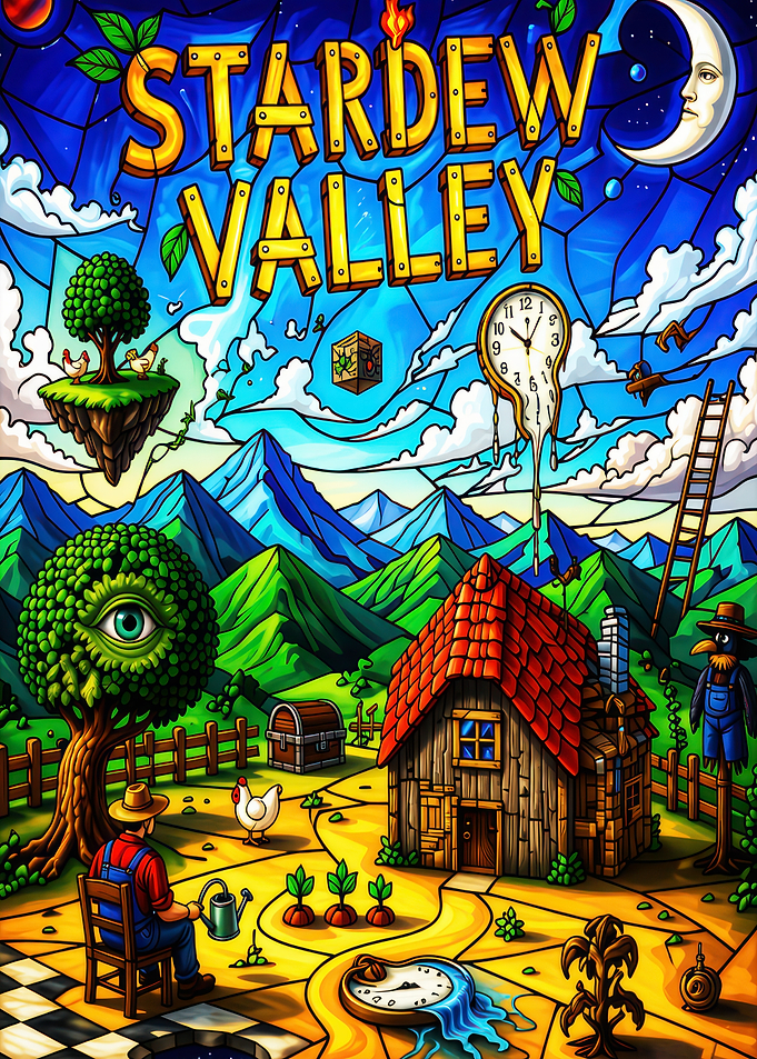 Stardew Valley Stained Glass Art
