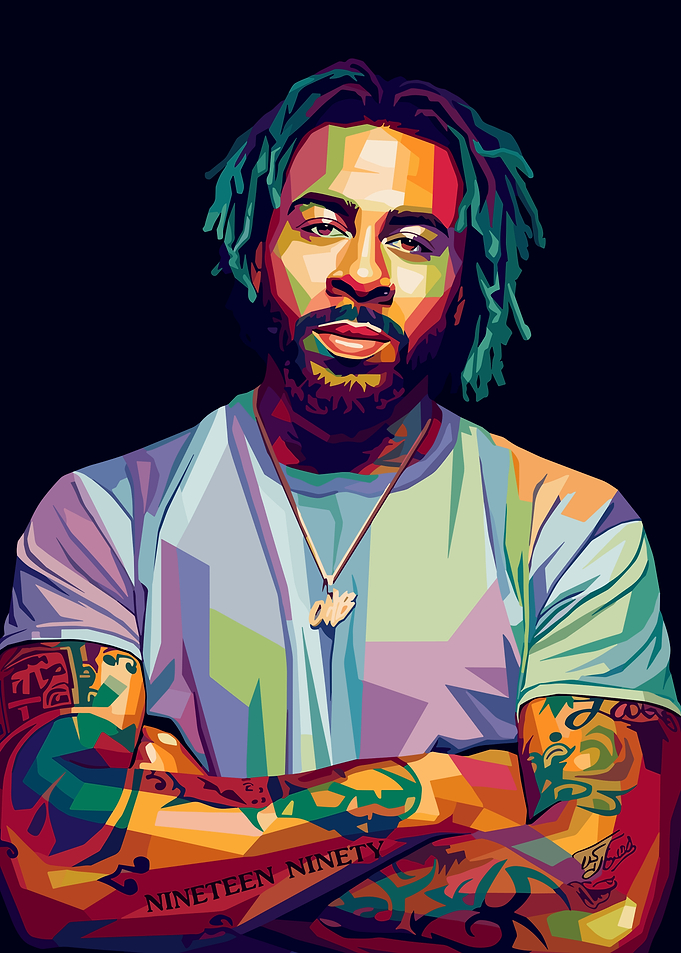 Colorful Portrait of a Sage The Gemini
