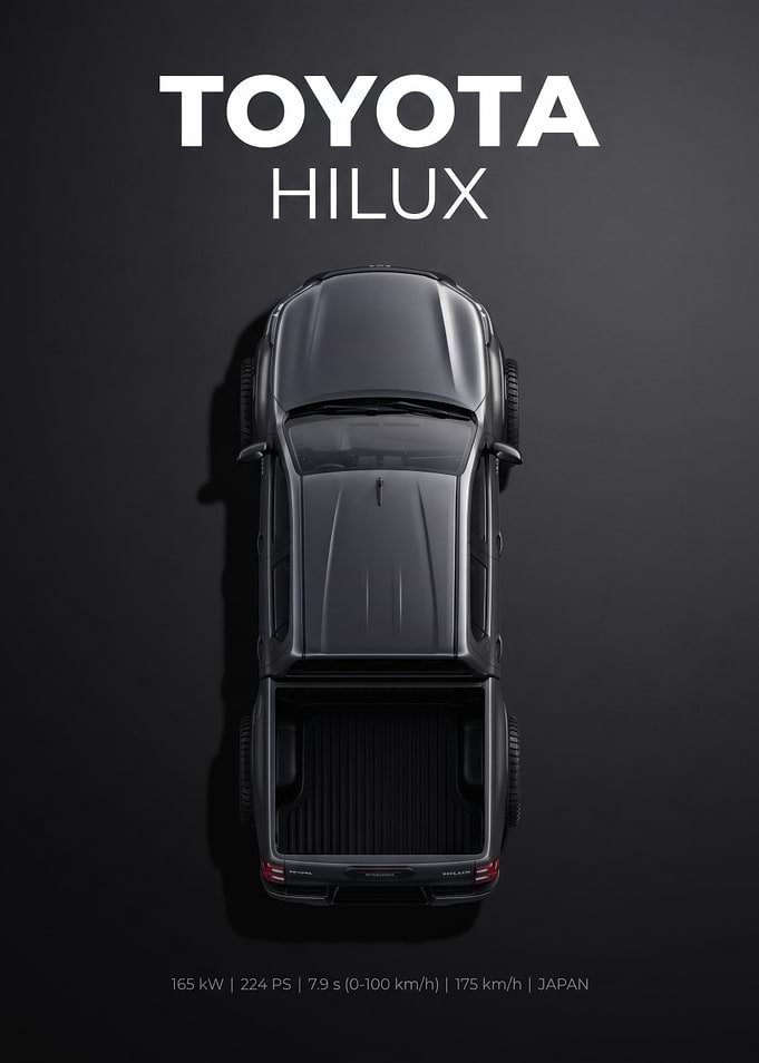 Toyota Hilux Top View