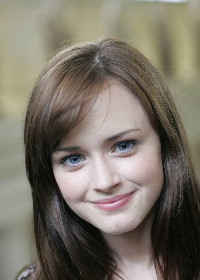 Close-up of Alexis Bledel smiling
