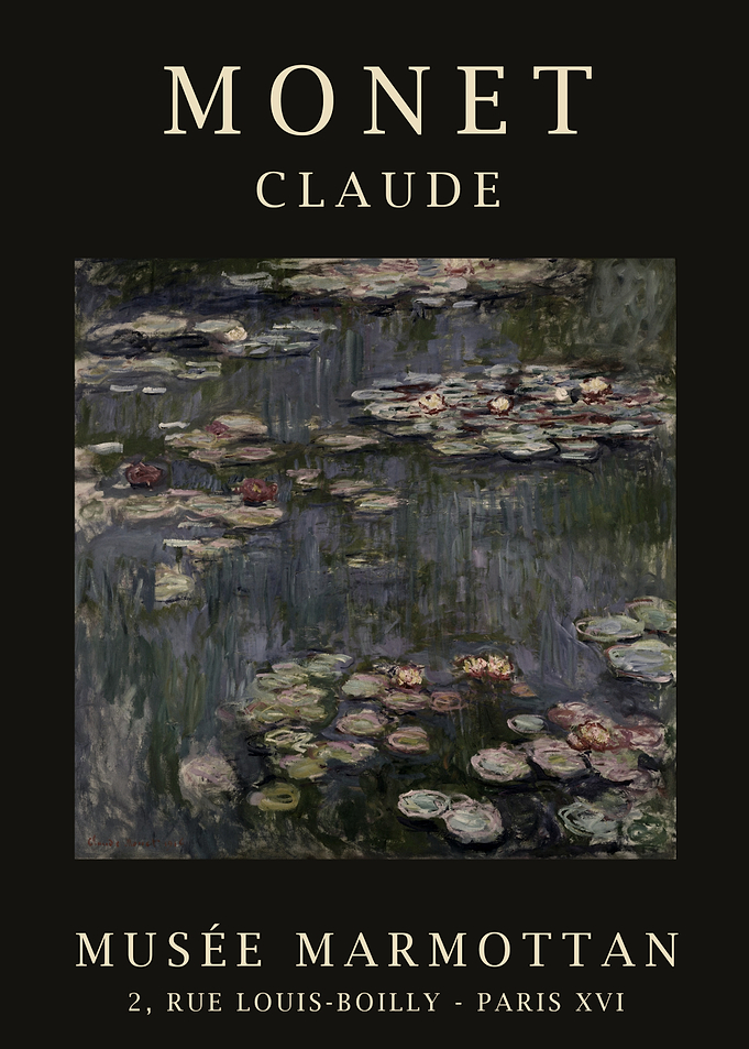 Serene Water Lilies Pond – Claude Monet Impressionist Art