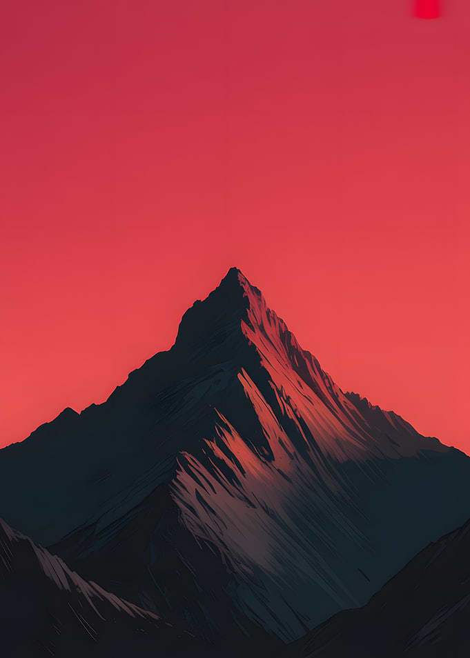 Crimson Mountain Sunset