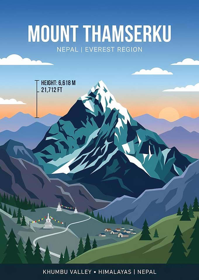 Mount Thamserku Poster