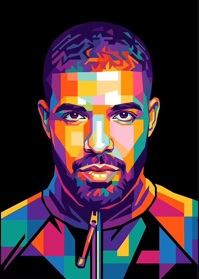 Drake Pop Art Portrait