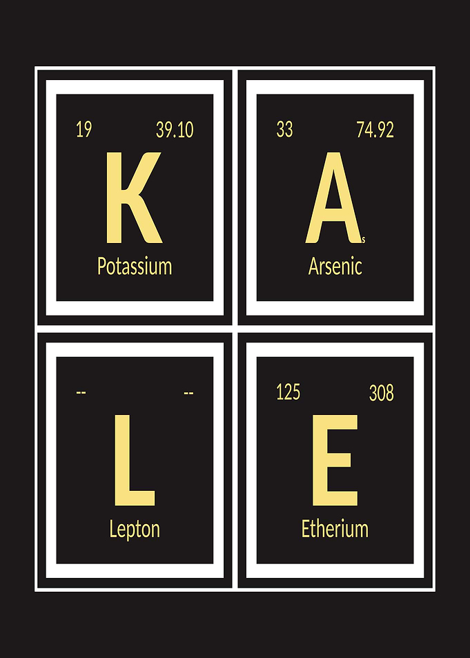 Kale Periodic Table Art - Kale