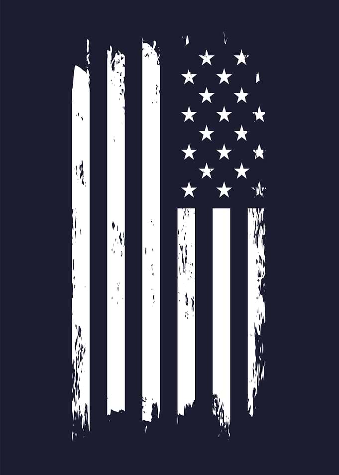 USA Flag. American Patriot Wall Art for 4th of July