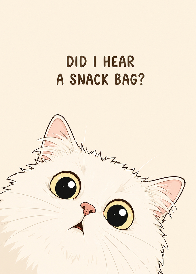 Cat Asks 'Did I Hear A Snack Bag?'