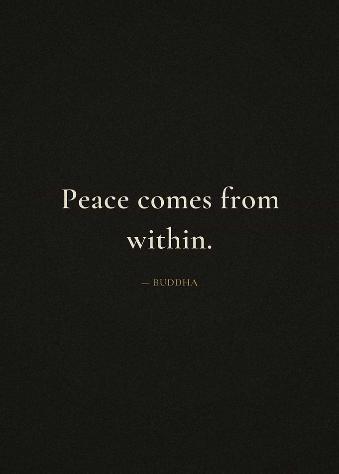 Peace comes from within Buddha quote