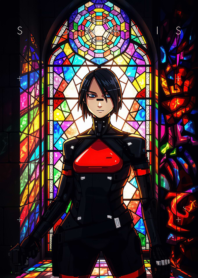 Signalis in Stained Glass Church