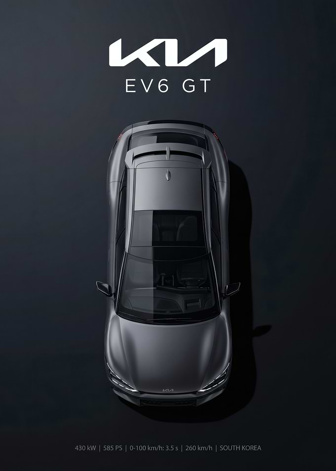 Kia EV6 GT Aerial View