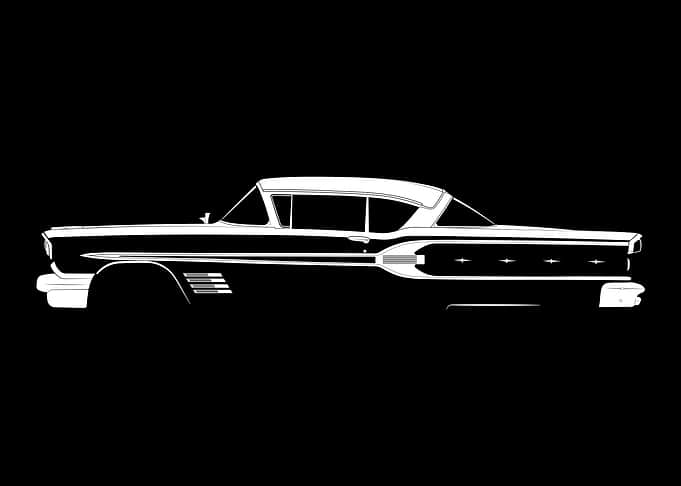 Bonneville Sport Coupe (1958) Silhouette