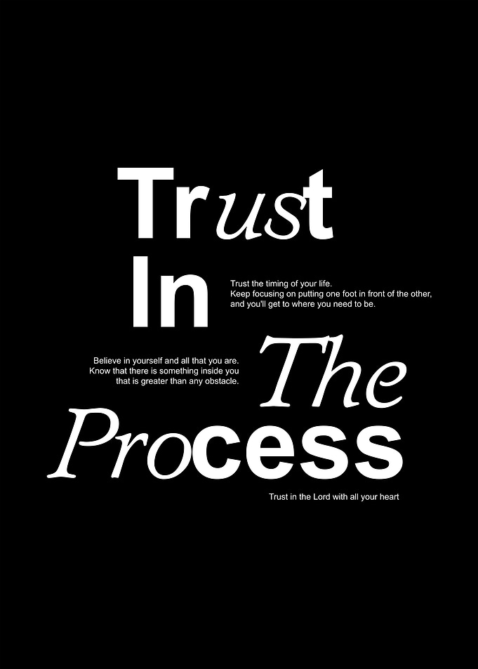 Trust the Process Inspirational Quote