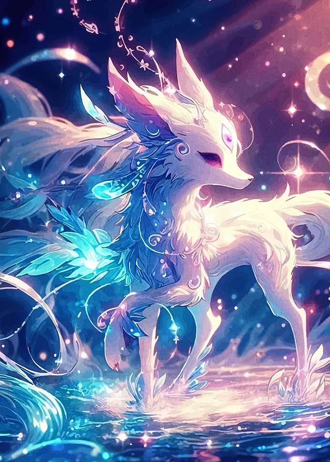 Magical White Fox Spirit
