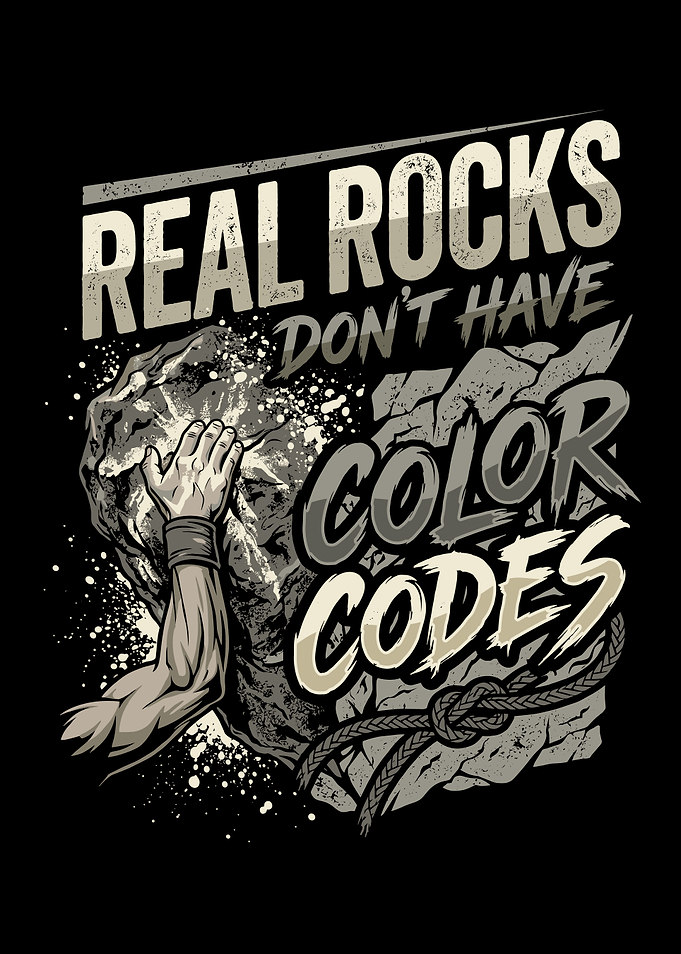 Real Rocks Don't Have Color Codes Climbing