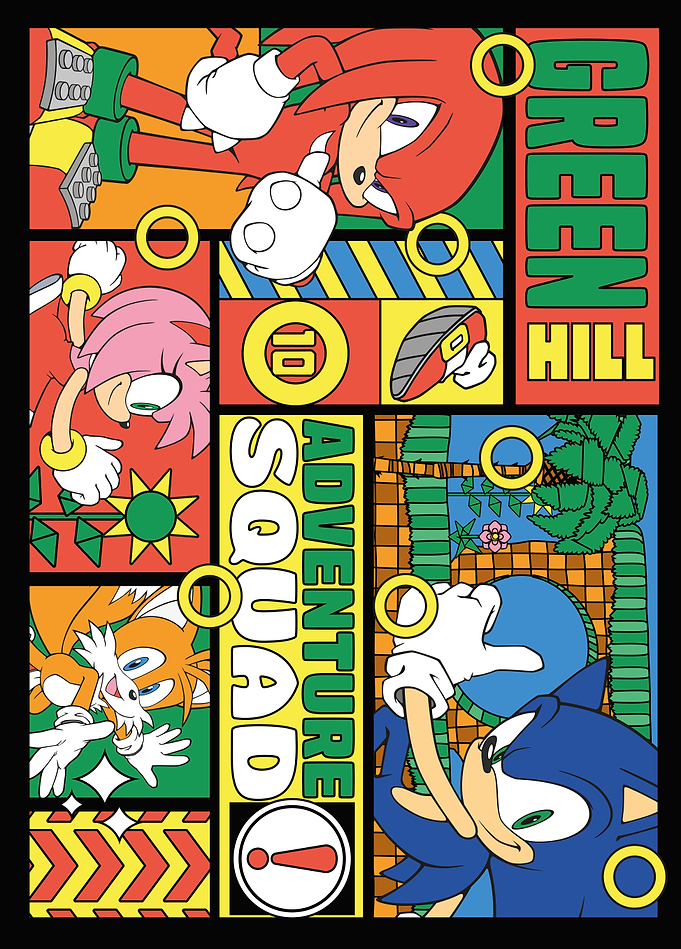 Sonic Adventure Squad: Green Hill Collage