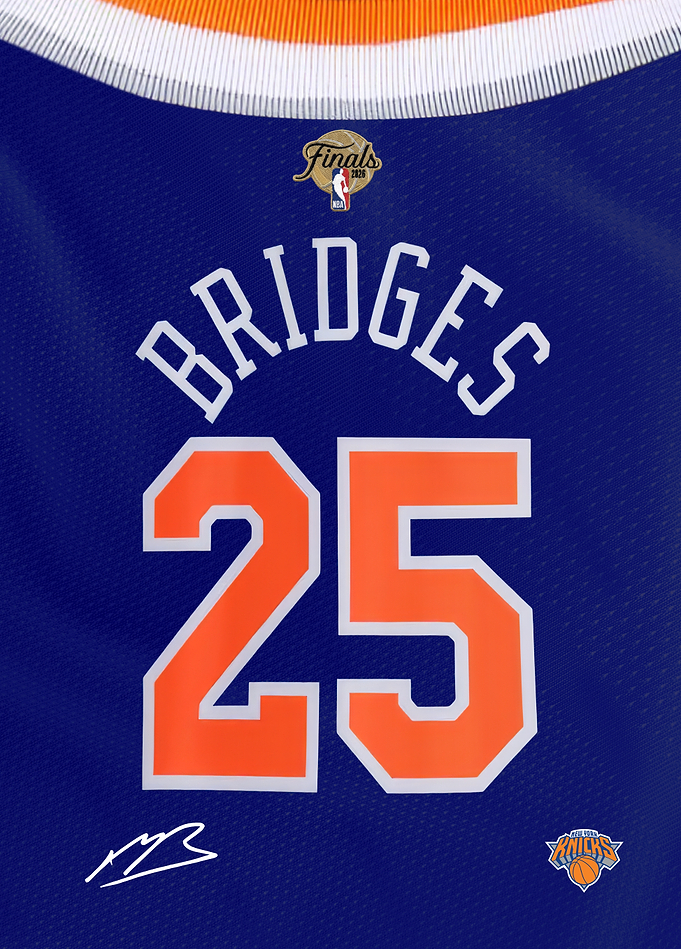 Knicks 2026 NBA Finals Signature Jersey- Mikal Bridges
