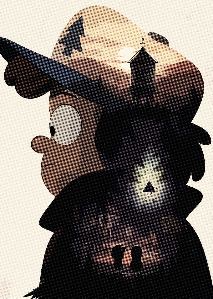 Gravity Falls Dipper Pines Double Exposure