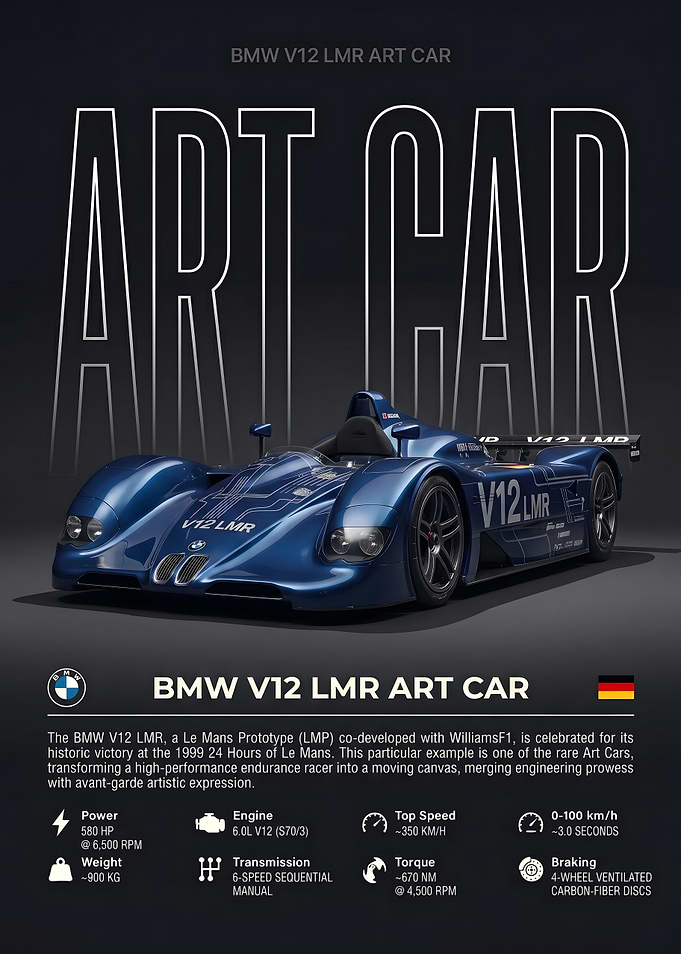 BMW V12 LMR Art Car