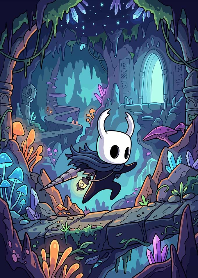 The Knight in a Crystal Cave