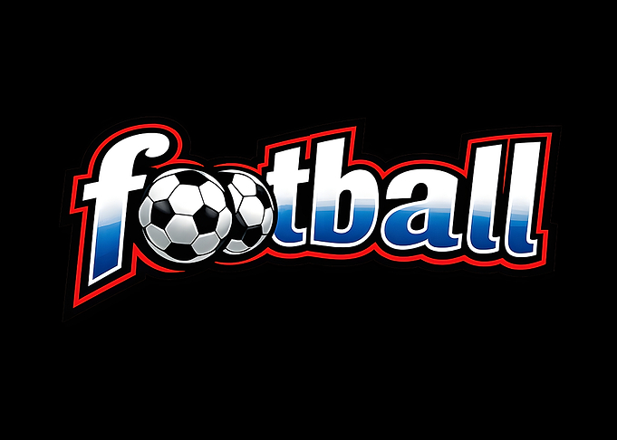 Football Logo with Soccer Balls