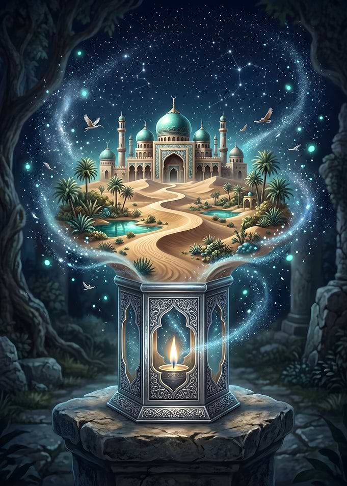 Magical Islamic Mosque Landscape