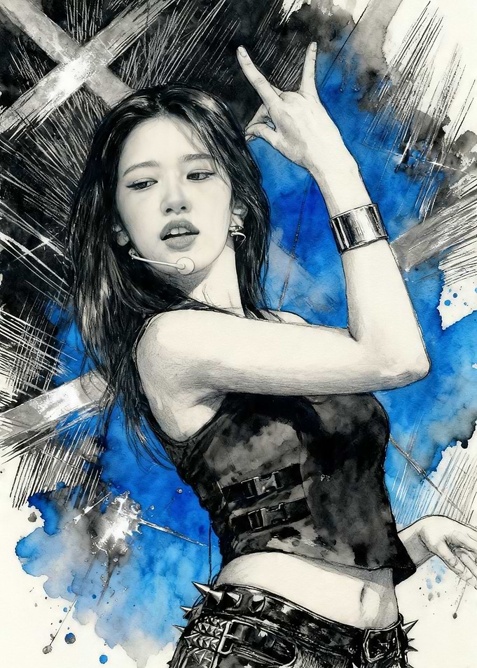 IVE Yujin Watercolor Painting