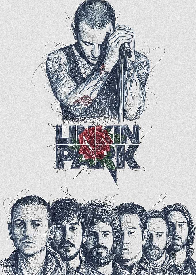 Linkin Park Band Portrait