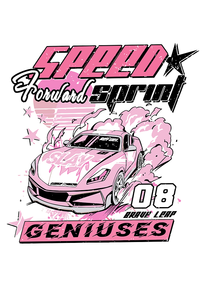 Pink Sports Car Drifting