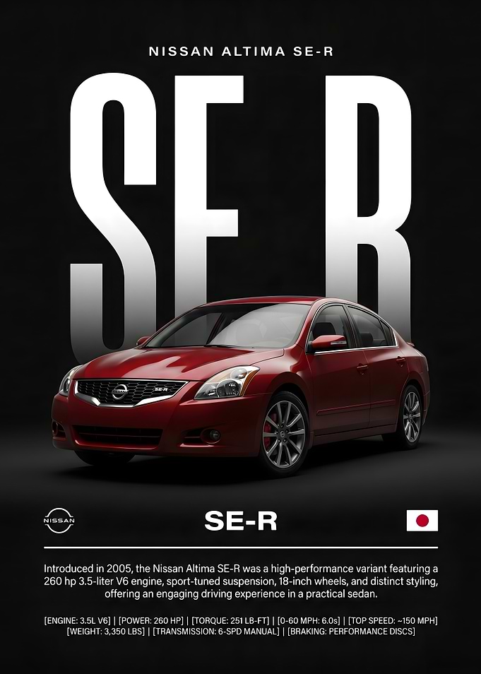 Nissan Altima SE-R Poster