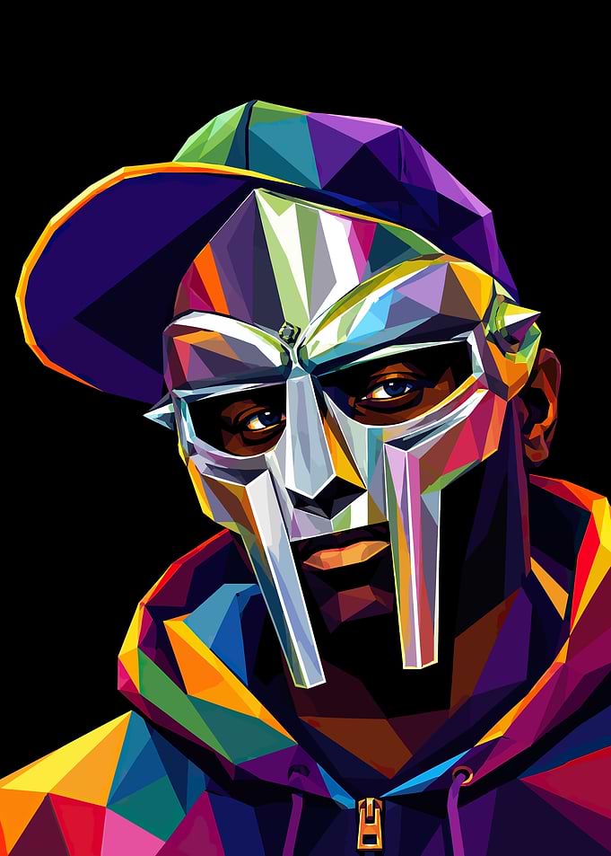 MF DOOM Pop Art Portrait