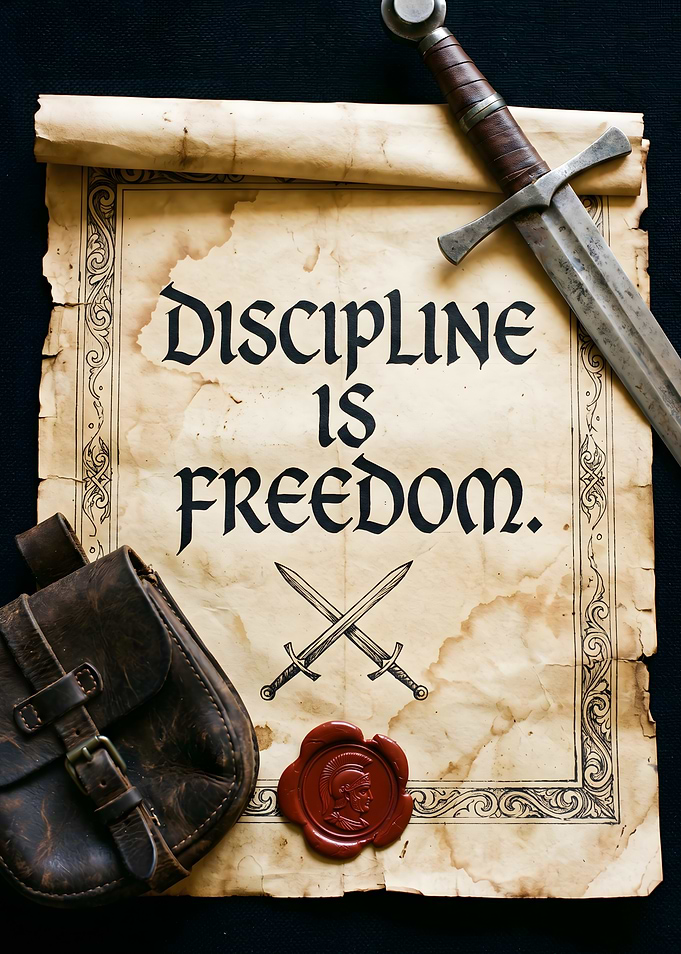 Discipline is Freedom Scroll