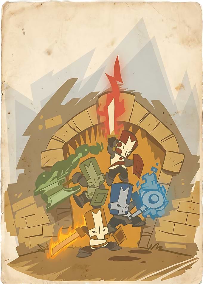 Castle Crashers Knights in Battle
