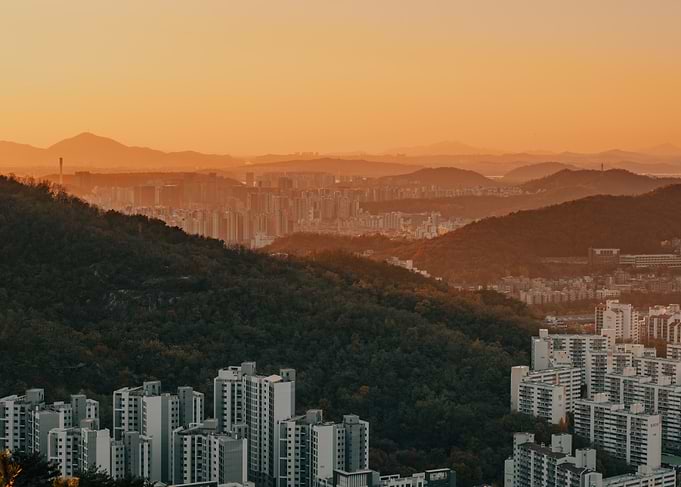 Seoul Cityscape at Sunset