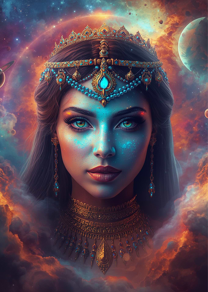 Cosmic Queen Portrait