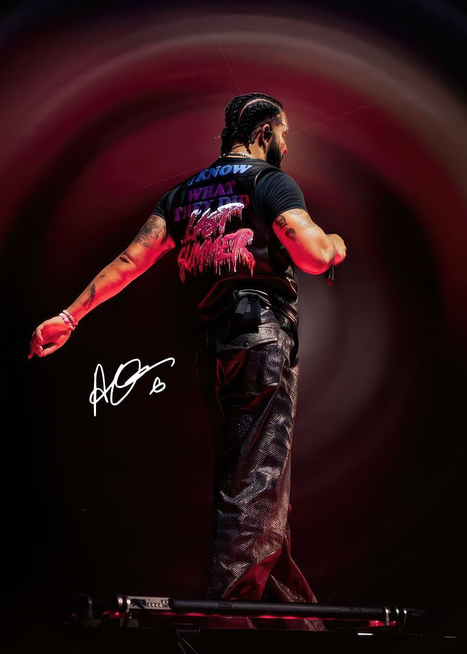 Drake performing on stage
