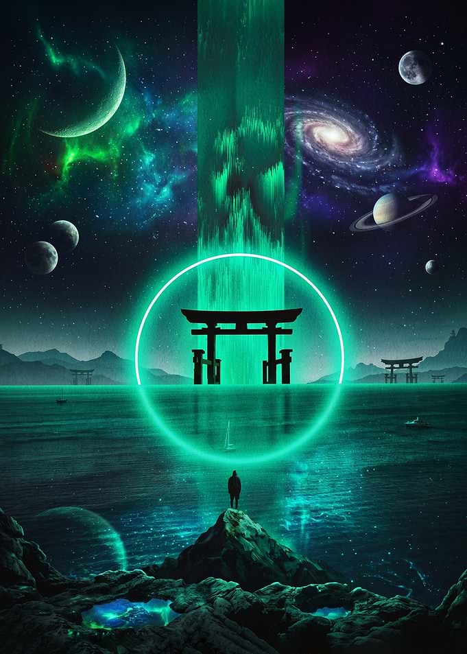 Cosmic Torii Gate Portal
