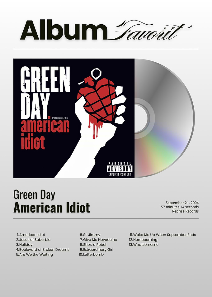 Green Day American Idiot Album Art