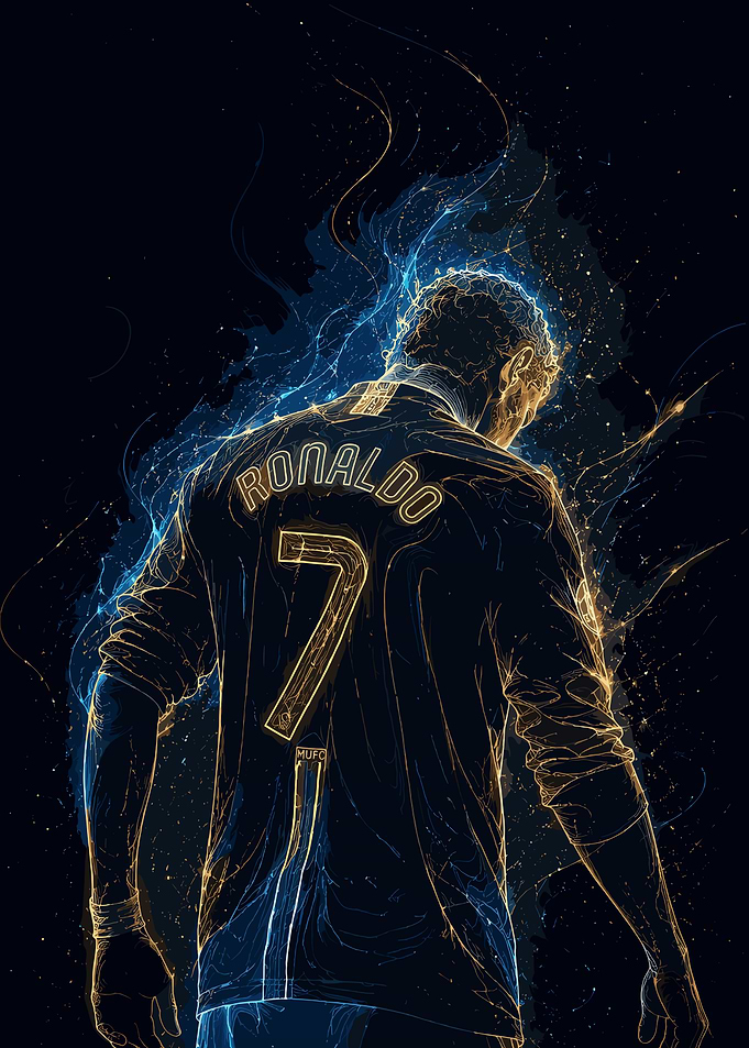 Cristiano Ronaldo Abstract Art