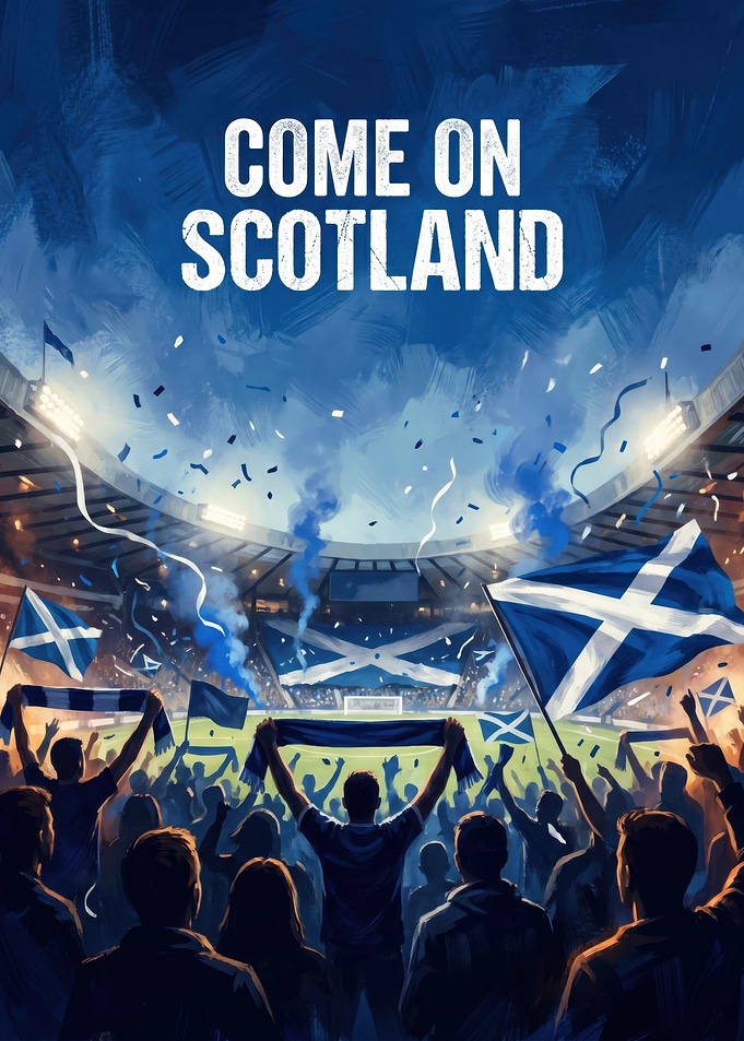 Come On Scotland Football Crowd