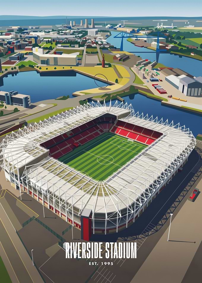 Riverside Stadium Aerial View