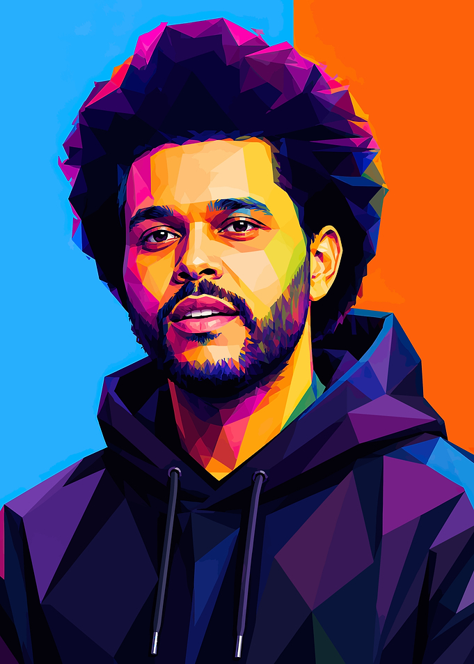 The Weeknd Pop Art Portrait