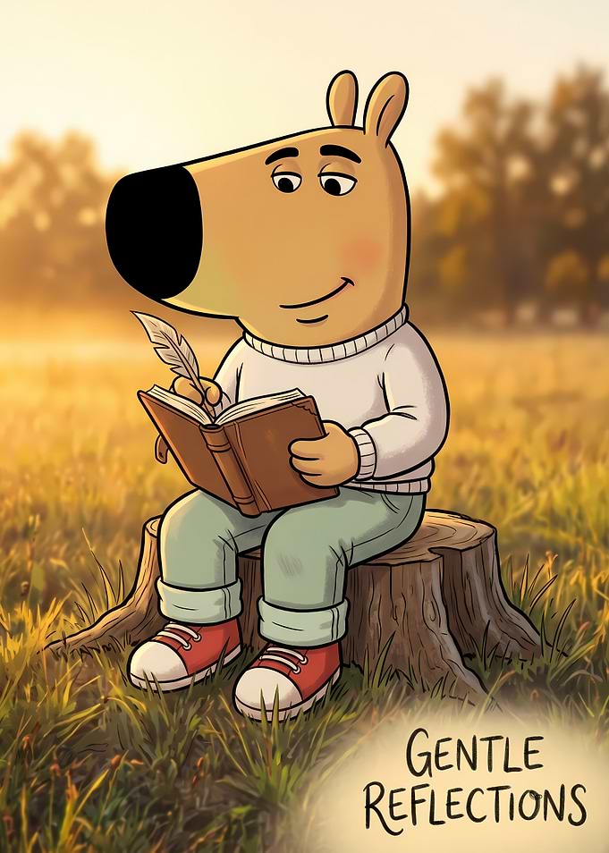 Cartoon Capybara Writing in a Book Memes
