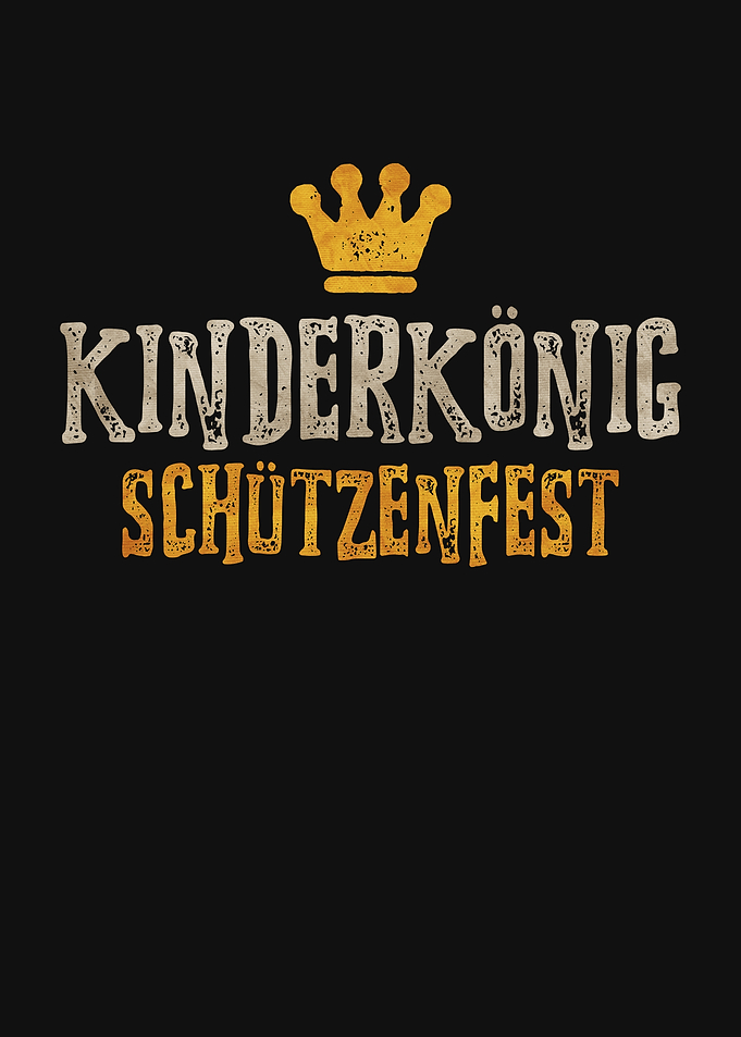 Kinderkonig Schützenfest Crown Text Art