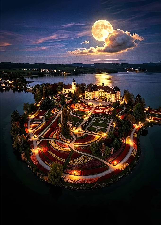 Moonlit Island Castle and Gardens