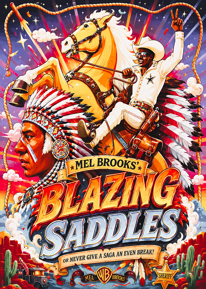 Blazing Saddles Movie Poster